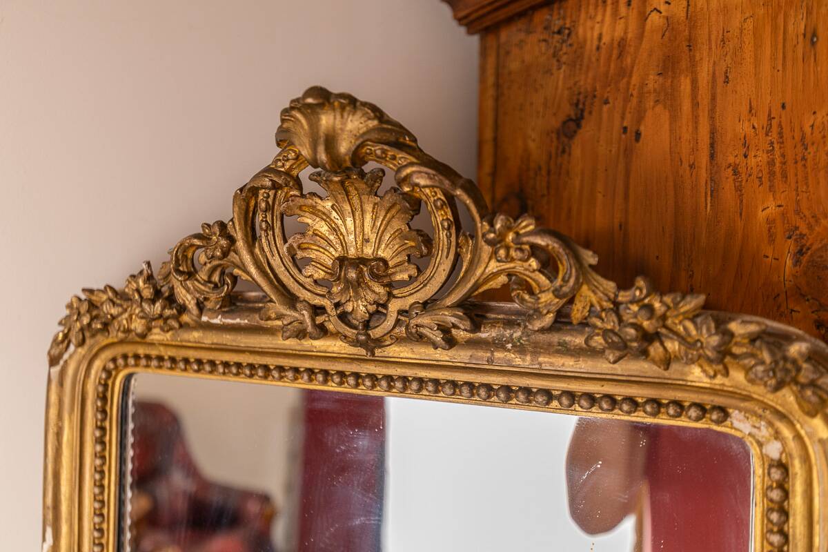 Large mirror - trumeau in Louis XV style, late 19th century