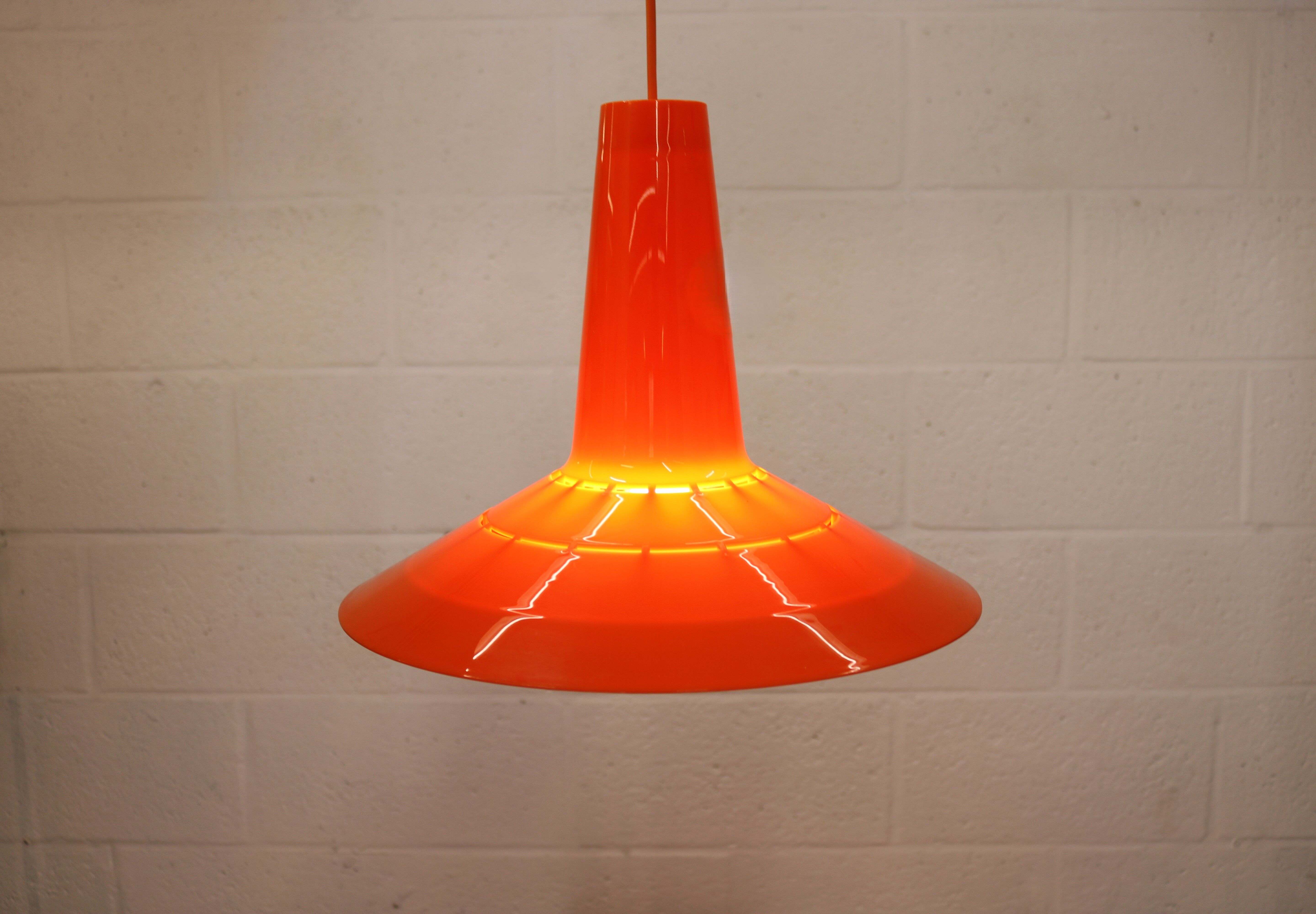 Danish Plastic Design Pendant - Bent Karlby - Schroder Kemi - space age