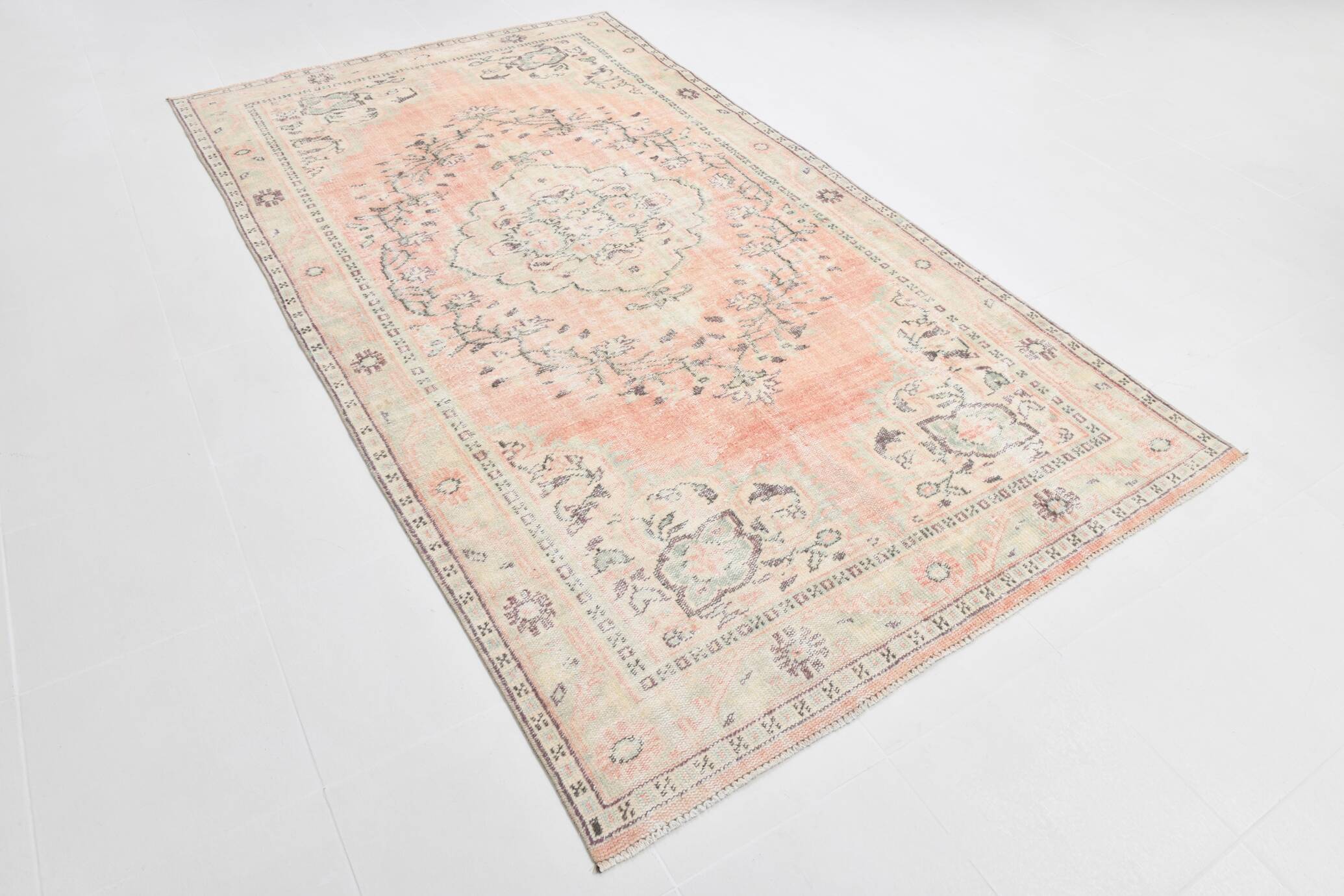 5x10 Long Wide Pale Red Oriental Pattern Persian Rug, 171x300Cm