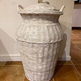 Modeled rattan jar