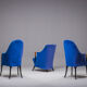 Italian alcantara project Armchairs by Umberto Asnago for Giorgetti/Progetti, 1980s