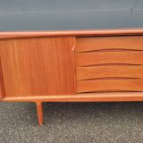 Scandinavian teak row by Axel Christensen for ACO Mobler