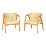 Pair of small Japanese armchairs