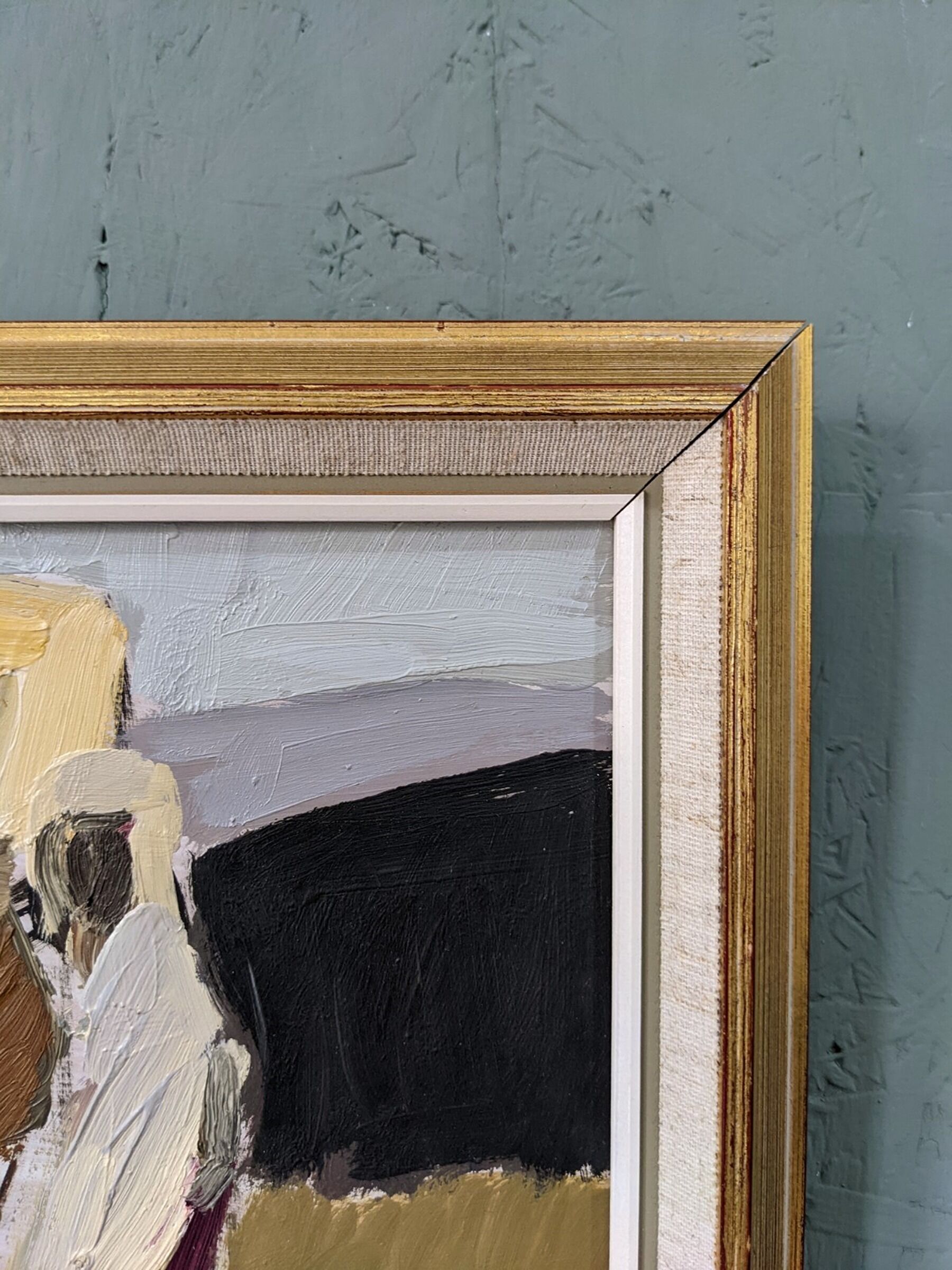 1964 swedish vintage oil painting