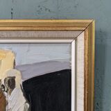 1964 swedish vintage oil painting