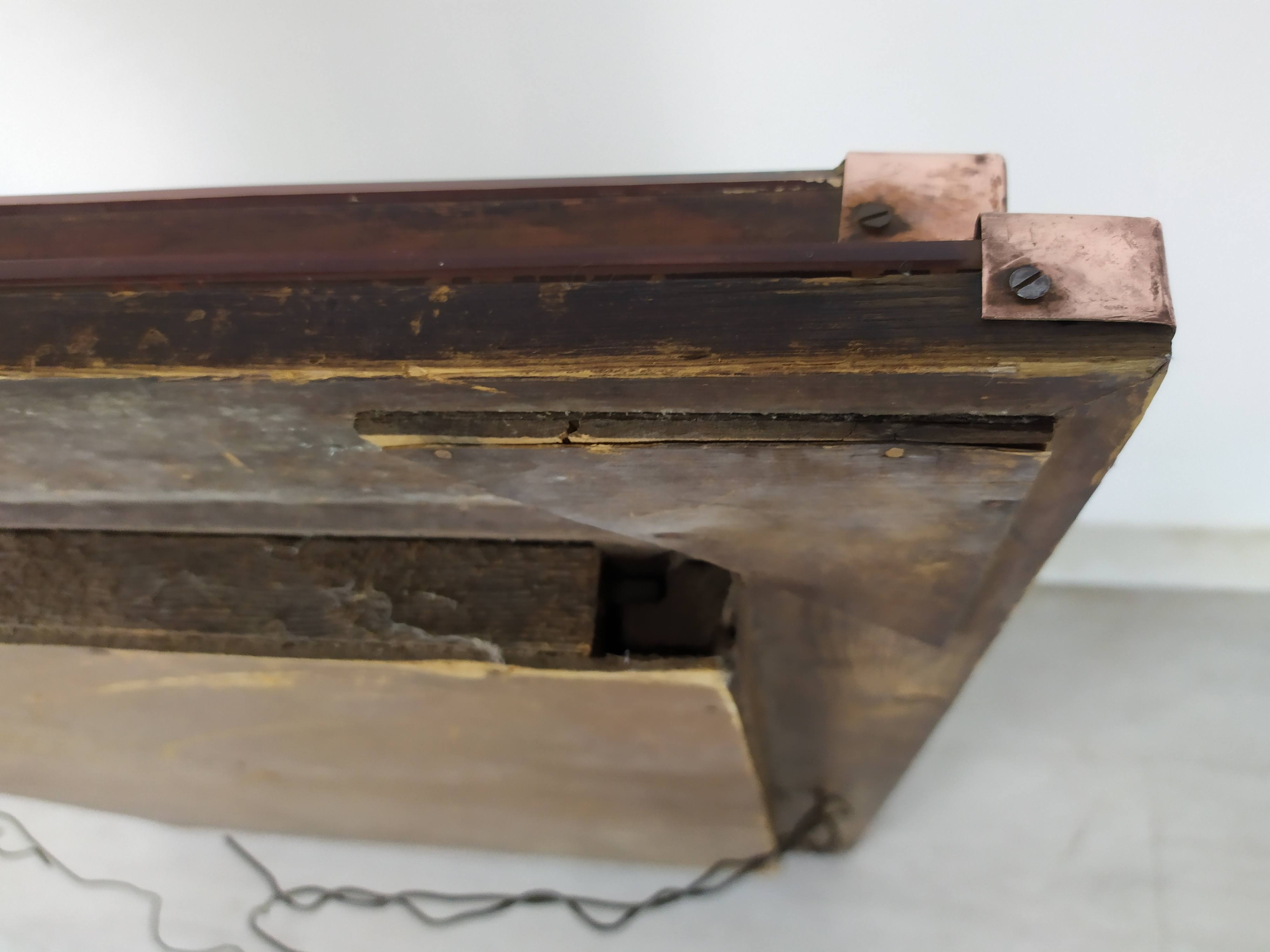 Pink art deco mirror