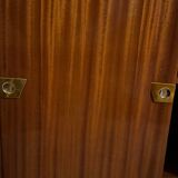 Vitrine en acajou verni 1960/70