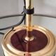 Vintage 1980s brass and imitation wood lamp
