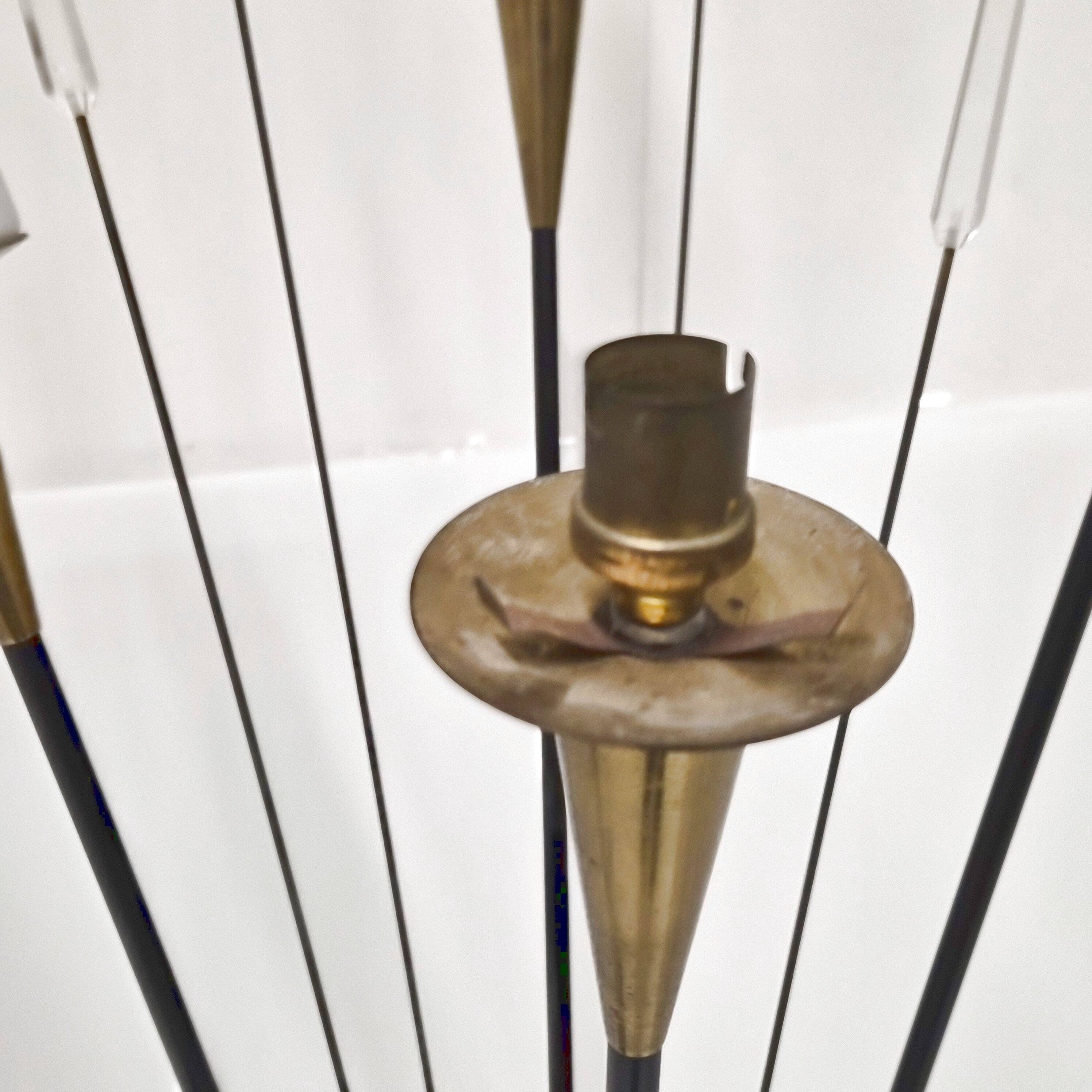 Pair of vintage Lunel floor lamps from 1950.