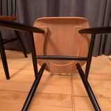 Set of four Fanett chairs in the Ilmari Tapiovaara style, Finland, 1960s