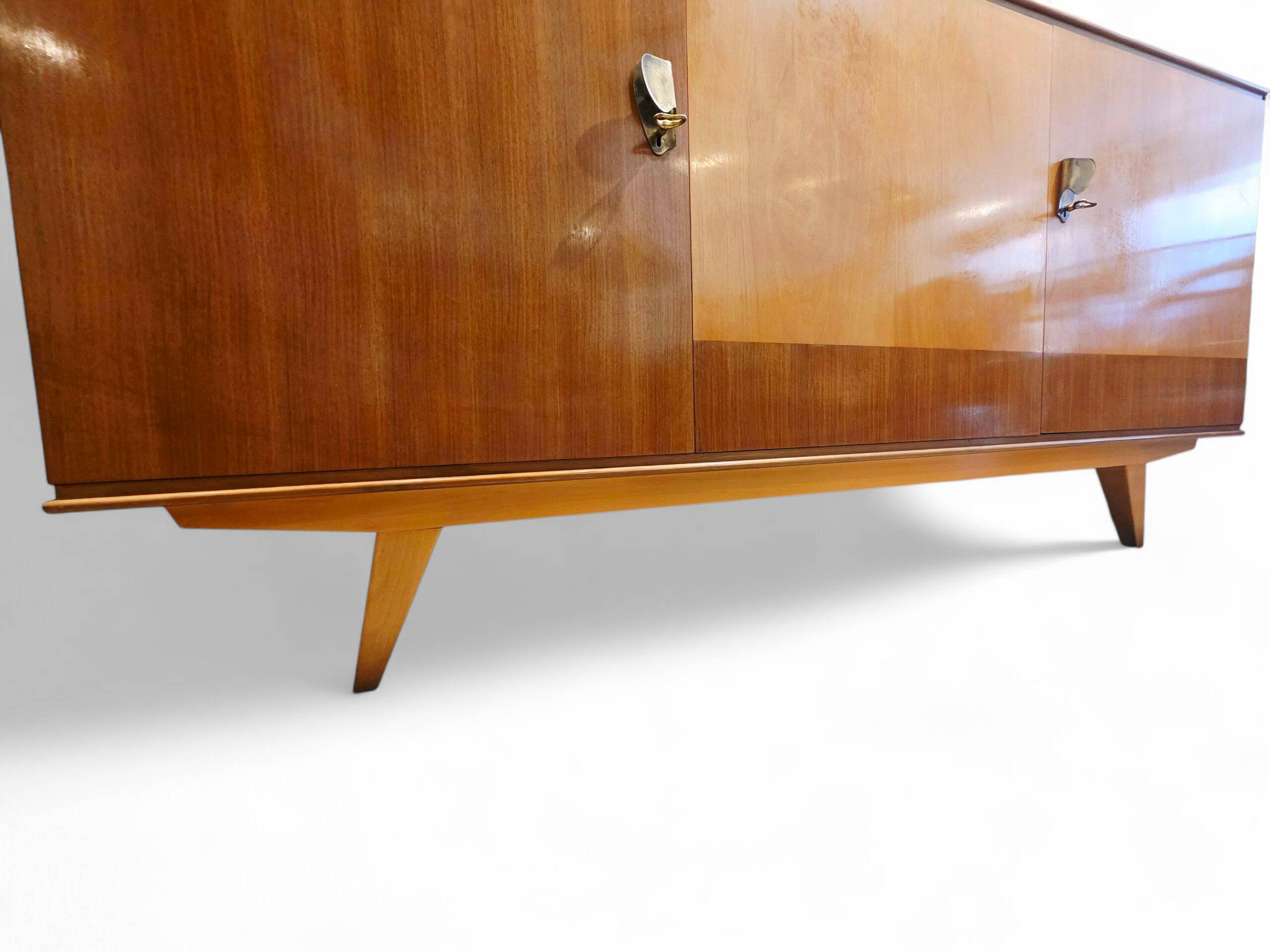 Teak and rosewood enfilade "Jules Perrenoud"