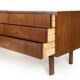 Important sideboard with drawers in teak, Italian design, 1960s.