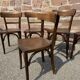 6 chaises bistrot bois courbé vintage