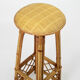 4 vintage rattan bar stools
