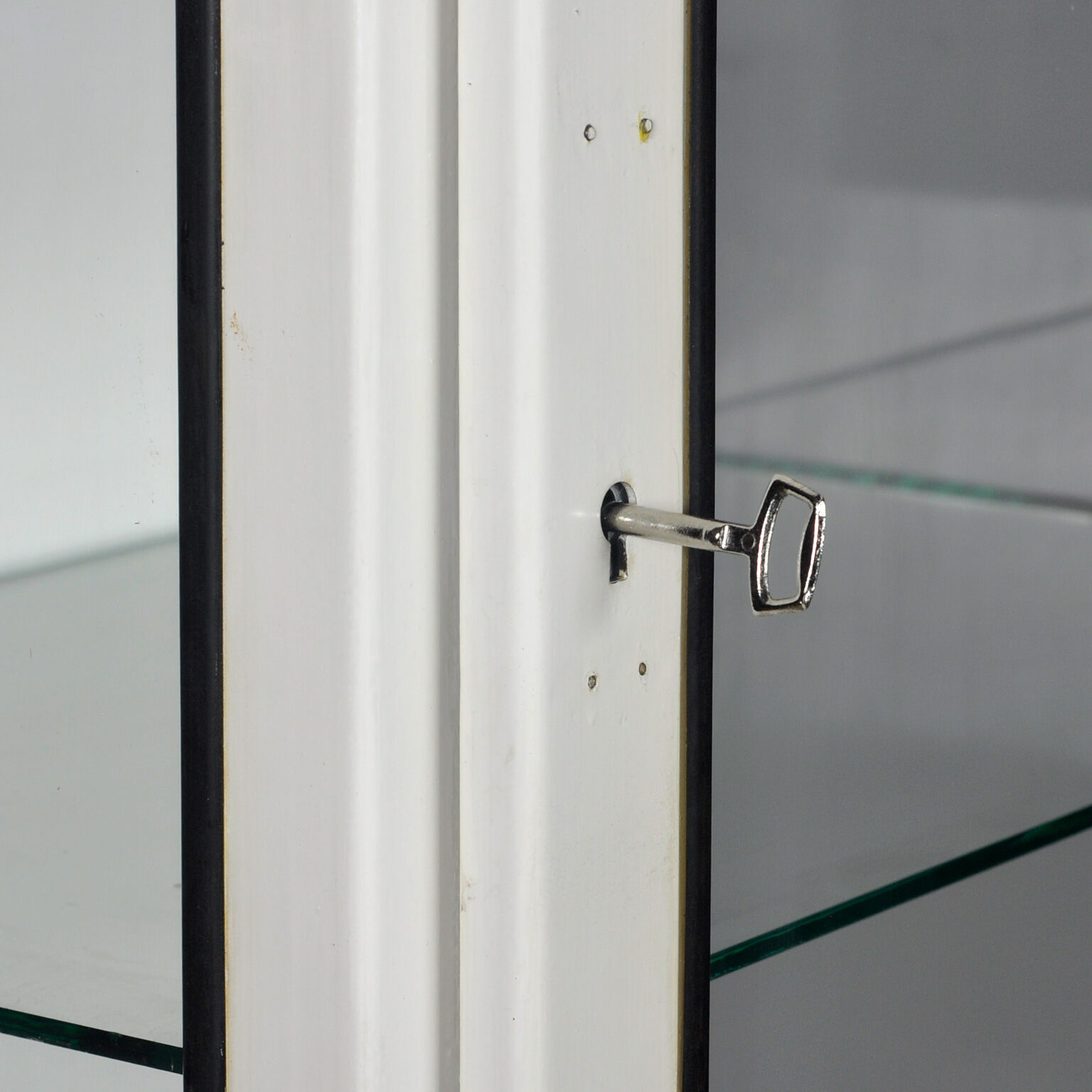 Vintage Iron And Glass Medical Cabinet, 1970s