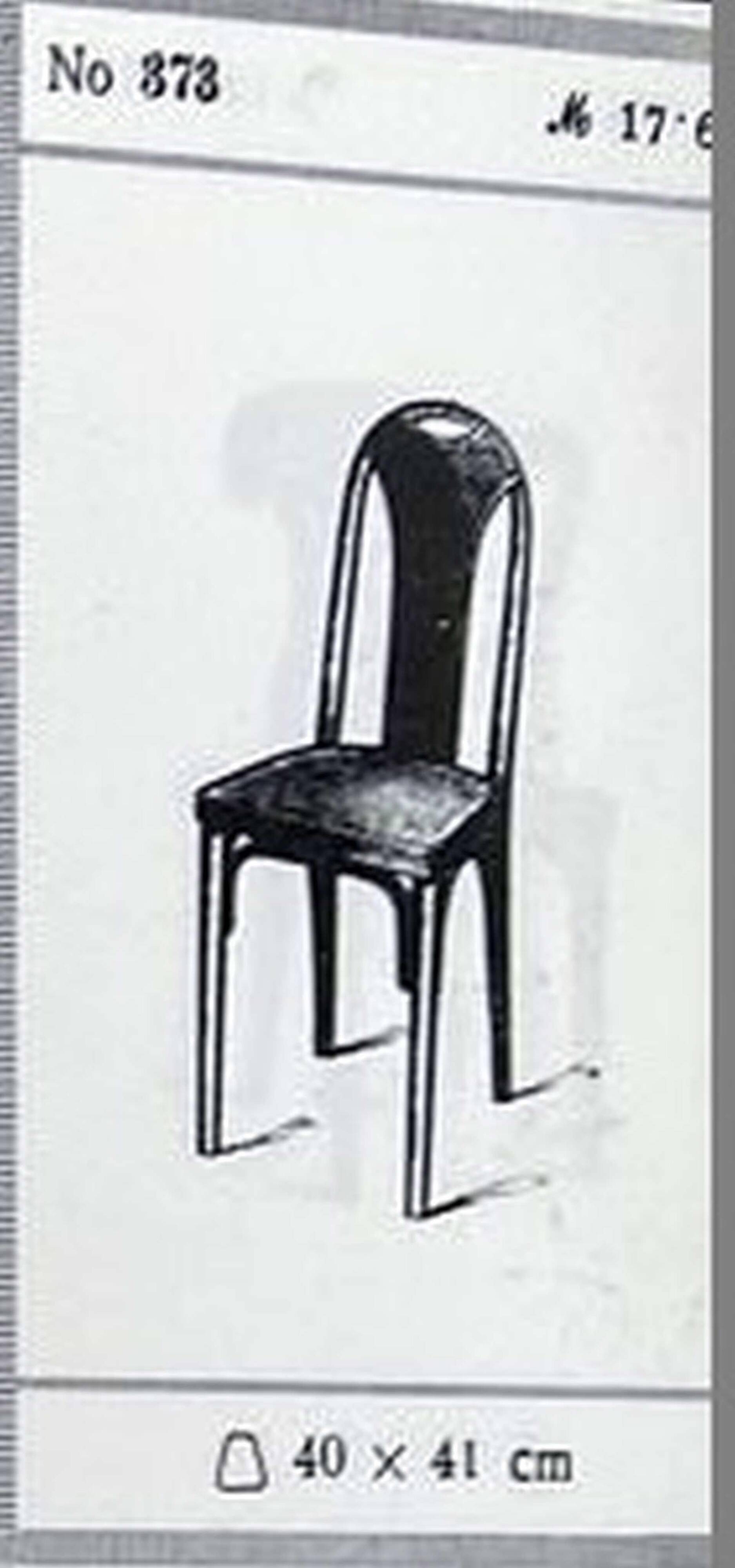 Secession dining chair no. 373 attributed to Josef Hoffmann/Otto Prutscher for J&J Kohn