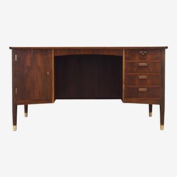 Bureau en noyer, design danois, années 1970, production: danemark