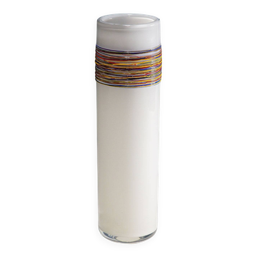 Vase en verre artistique vintage par l'école technique du verre Zwiesel, Allemagne