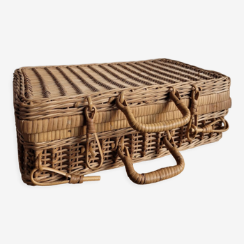 Valise rotin et osier