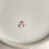 Assiette en Porcelaine du Comte d'Artois | Barbeaux | Fin du XVIIIe Siècle
