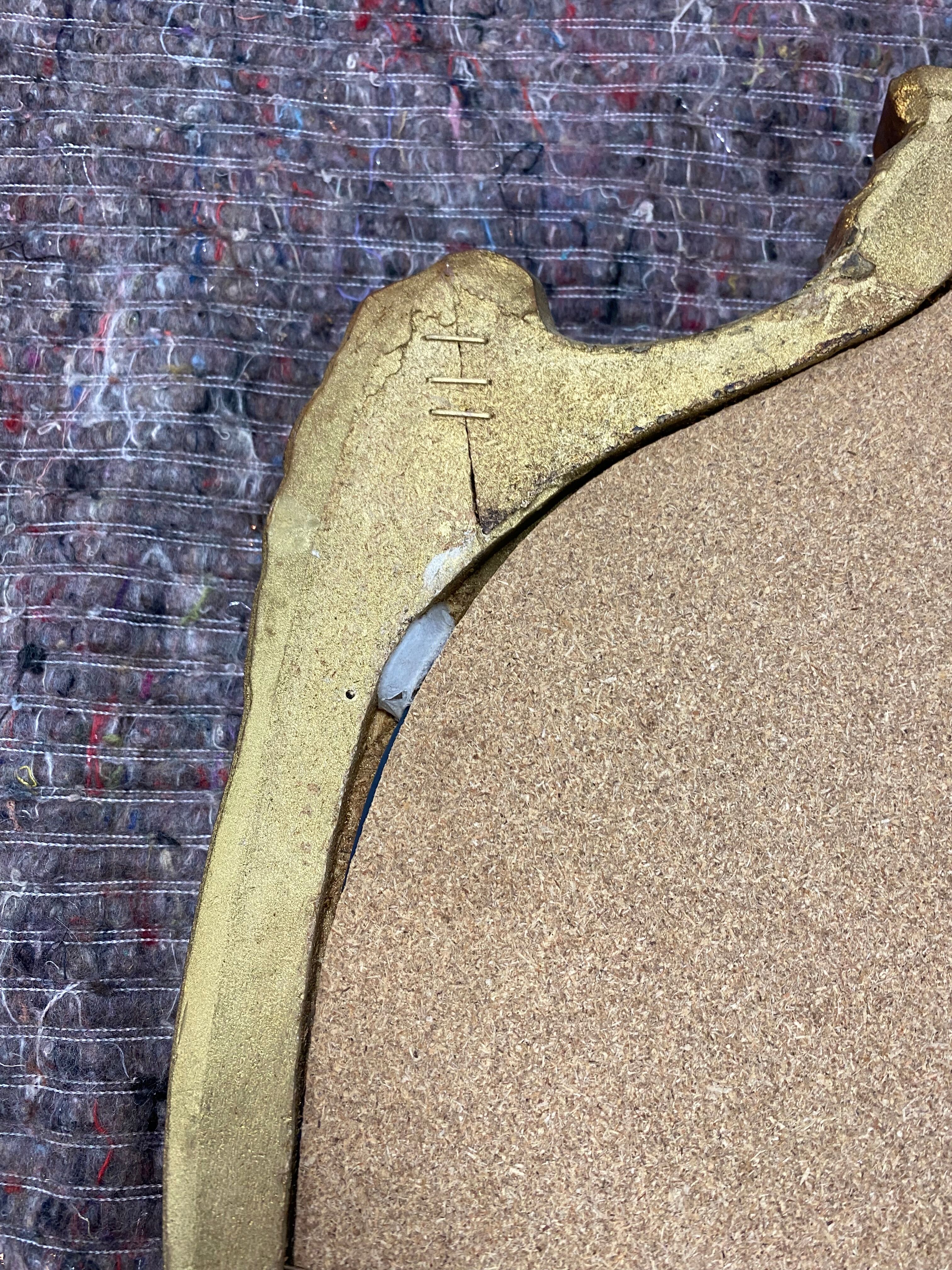 Golden mirror shell Louis XV