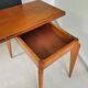 Mid-century Scandinavian compass leg coffee table