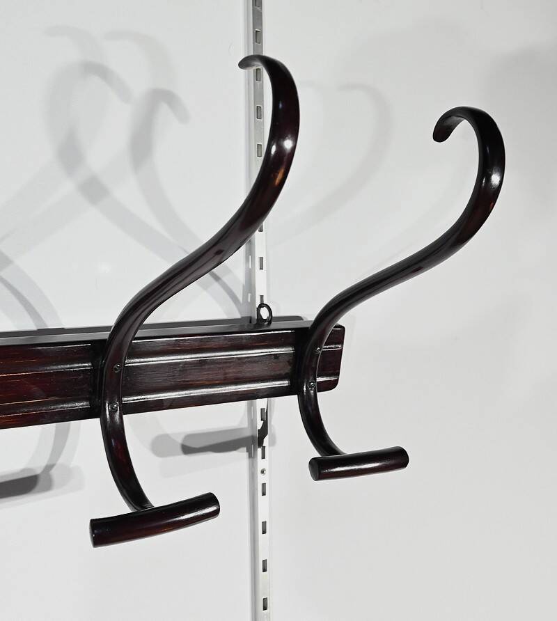 Cloakroom Coat Rack in Curved Beech, Thonet – Early 20th Century