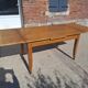 Extendable table in solid oak - French Reconstruction style 1950