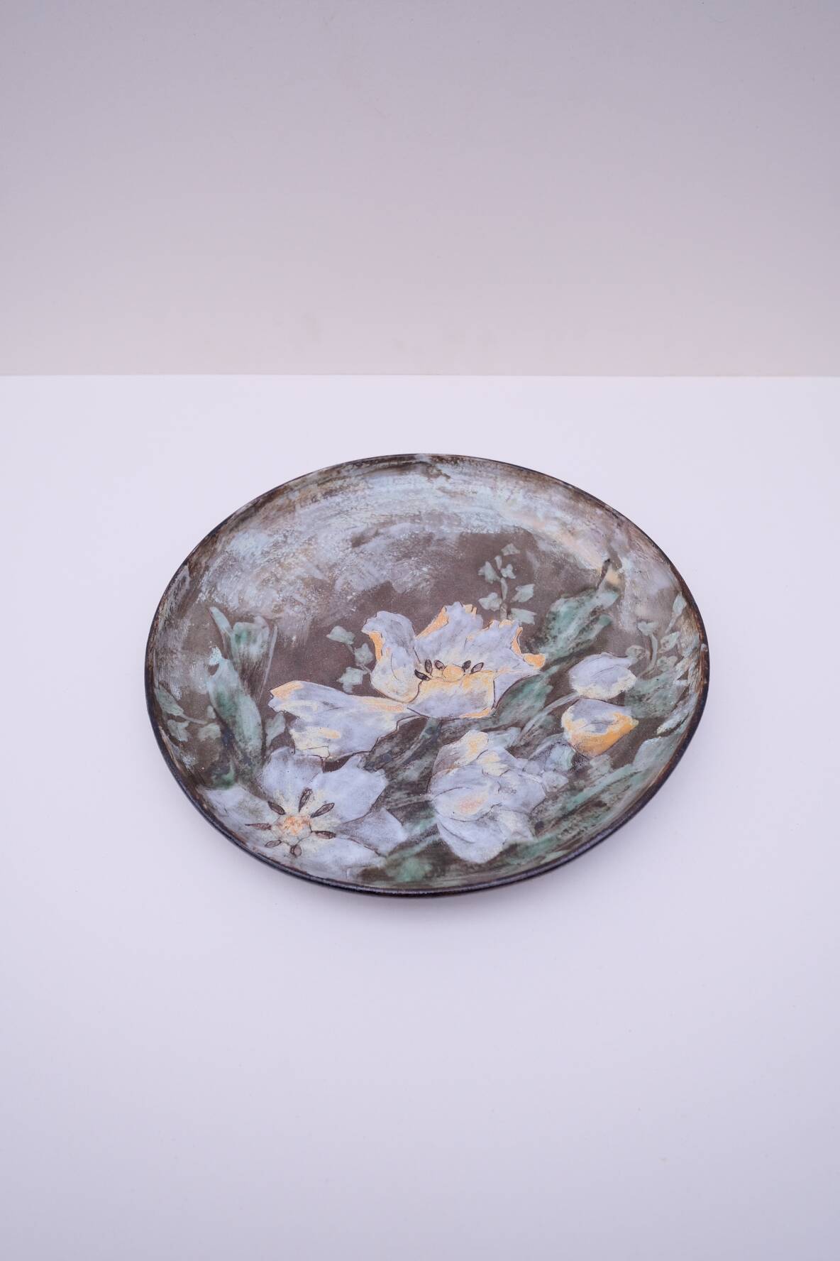 Ceramic dish by Alexandre Kostanda, France 1970