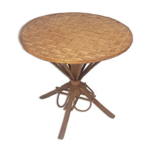 table de jardin rotin