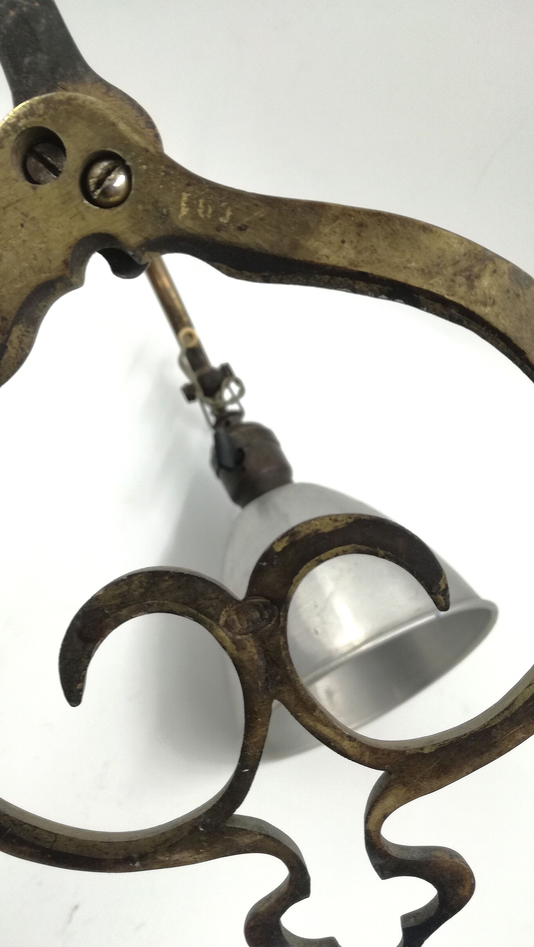 Art deco lamp in brass and bronze 20/30s
