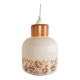 Vintage 70s opaline pendant lamp "Orangey white"