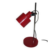 Sliding red desk lamp from the 1970s.