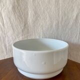Contemporary white salad bowl