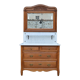 Art Nouveau dressing table dresser in carved oak, France, circa 1910