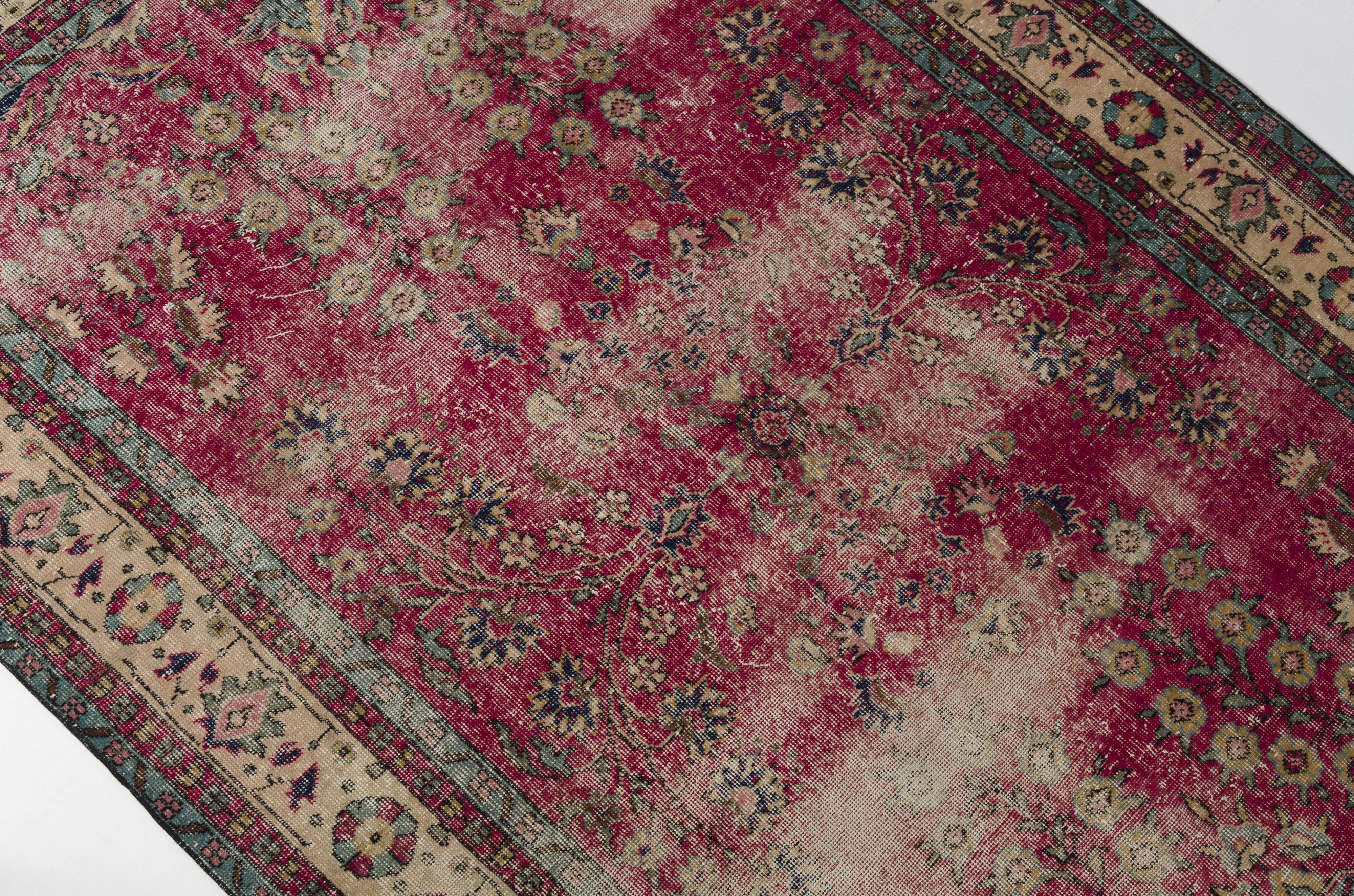 Turkish Floor Vintage Rug  sku-2017