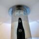 Modern mid-century chrome leather floor lamp Atelje Lyktan, Sweden