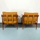 Mid-century modern pair of Walter Knoll armchairs model 550 from 50s