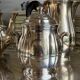 Ercuis 5-piece tea and coffee service in silver-plated metal.