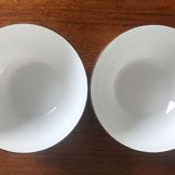 Enamelled metal bowls by Kaj Franck for Arabia 1950s