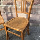 Paire de chaises bistrot vintage