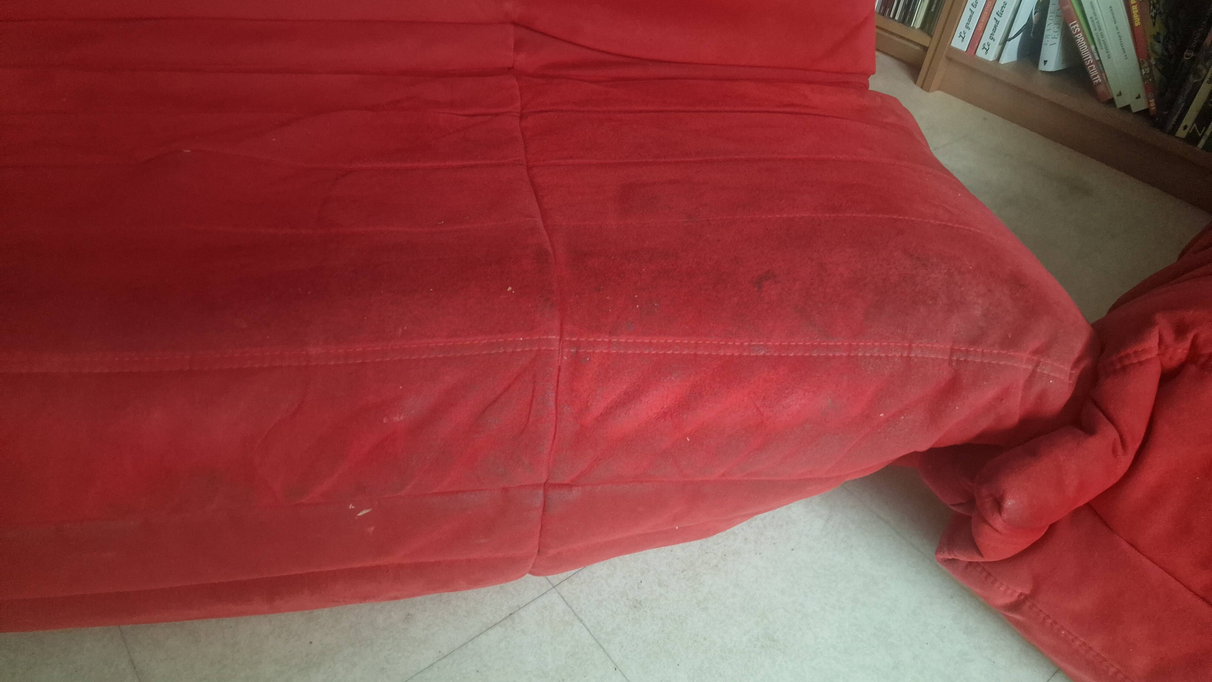 TOGO Set from Ligne Roset - Alcentara Red - Sofa Bed - Corner Armchair - Armchair