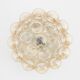Helena Tynell glass ceiling light for Linburg, Germany, 1960.