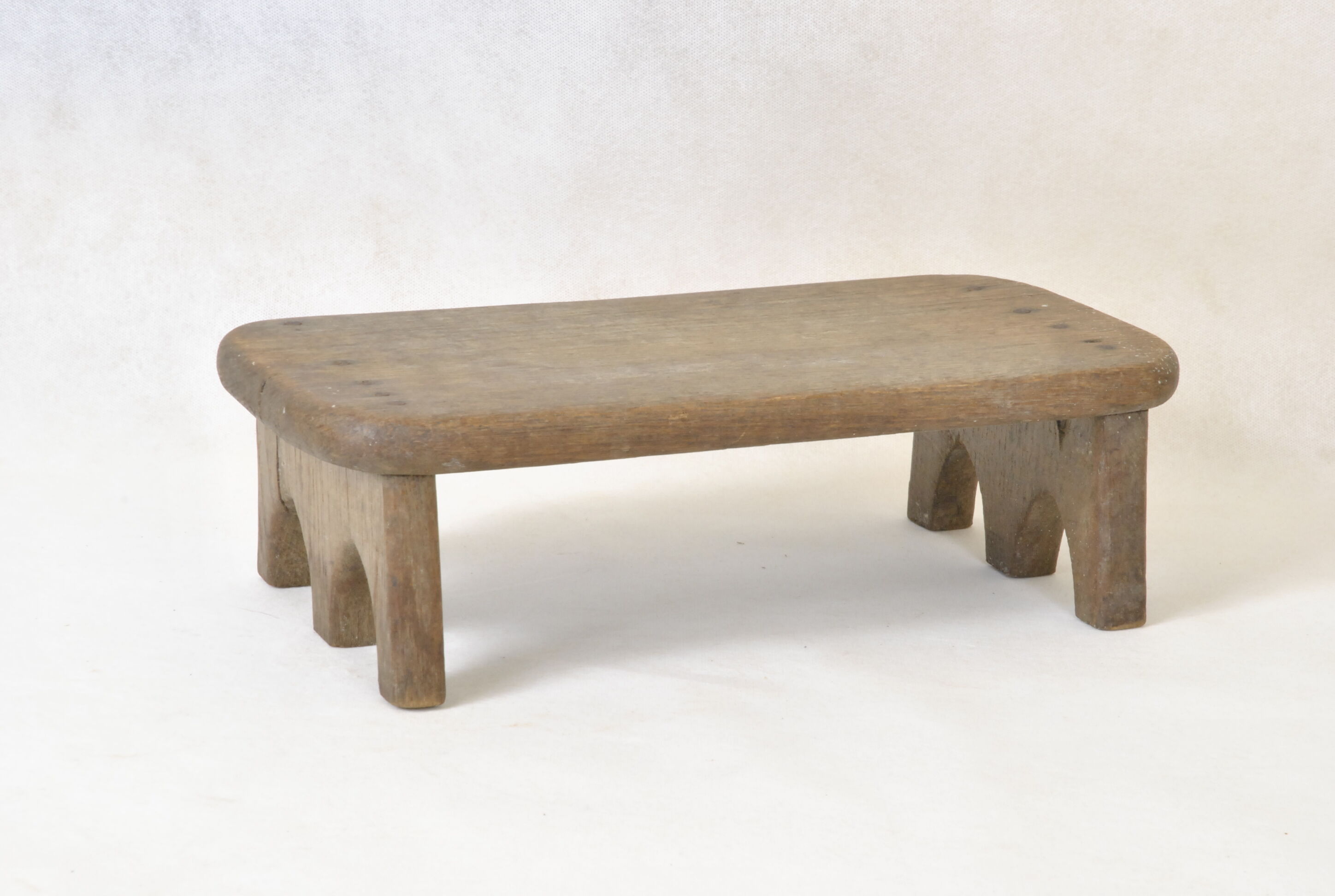 Tabouret chêne porte support de plante repose pied