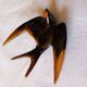 Vintage ceramic swallow wall decoration