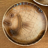 Earthenware soup plates - fish