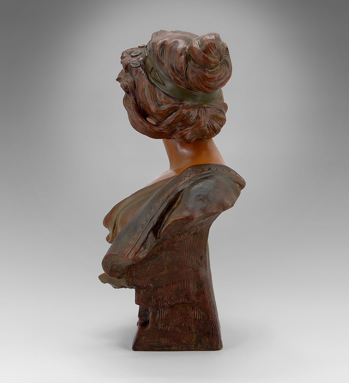 Terracotta bust of Judith by Ricardo Aurilli, circa 1900-1910
