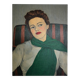 Portrait féminin – Pierre Morosini, 1956 – Huile sur toile, École de Paris