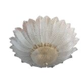 Murano glass sputnik chandelier flush mount, mazzega style, lot of 2 or a pair of chandeliers