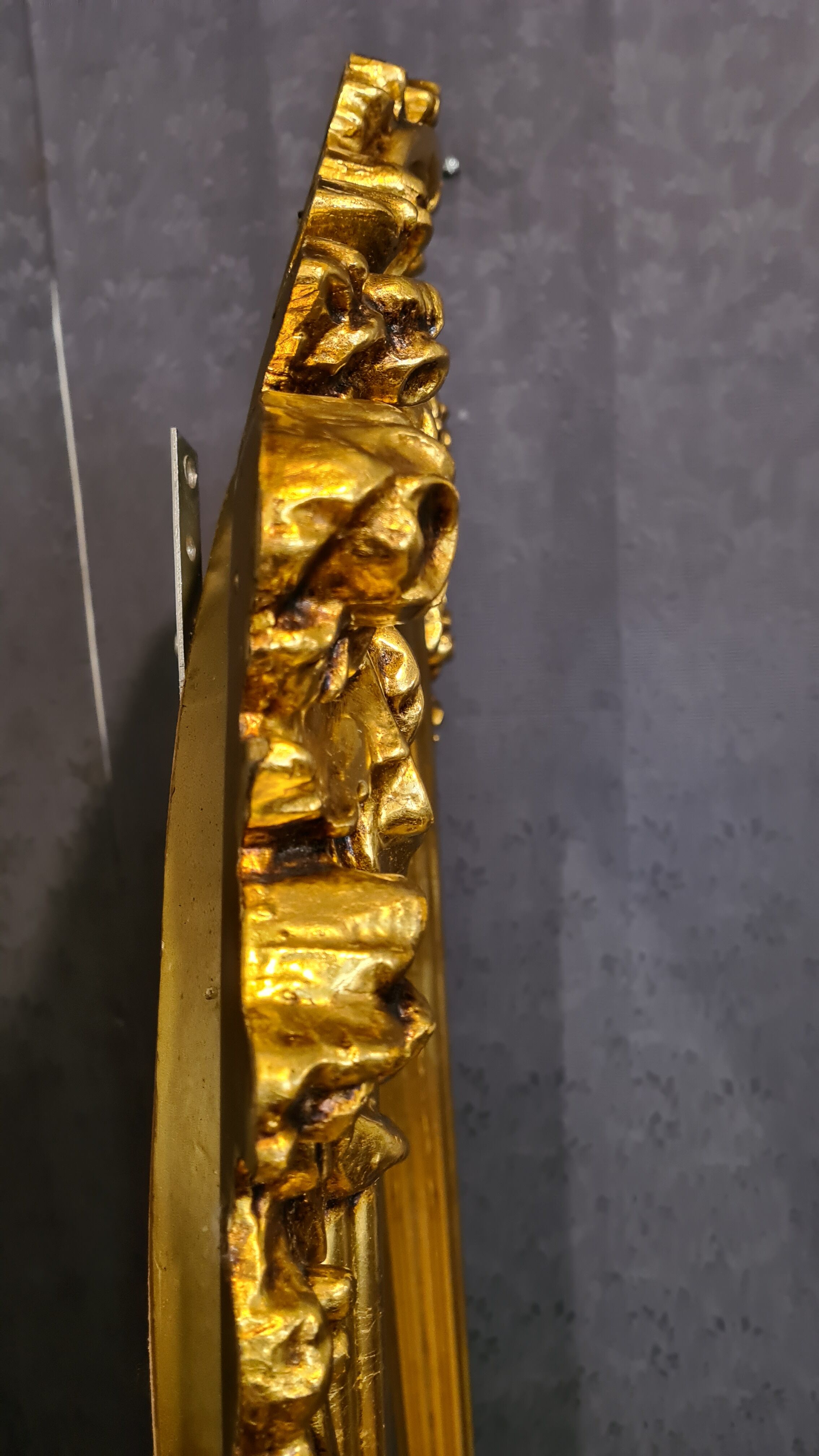 Golden vintage mirror - 180x68cm